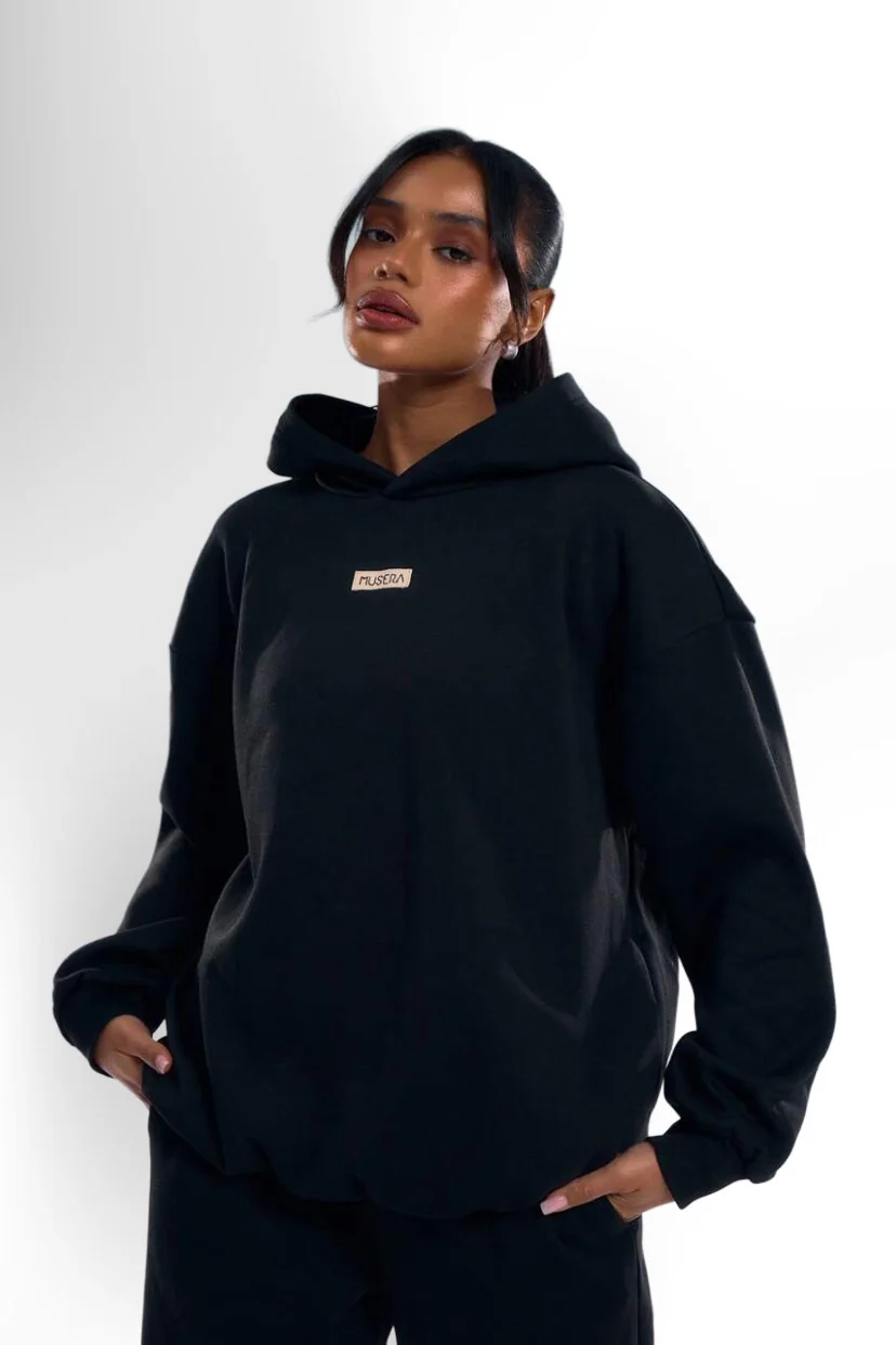 Embroidery Patch Oversized Hoodie
